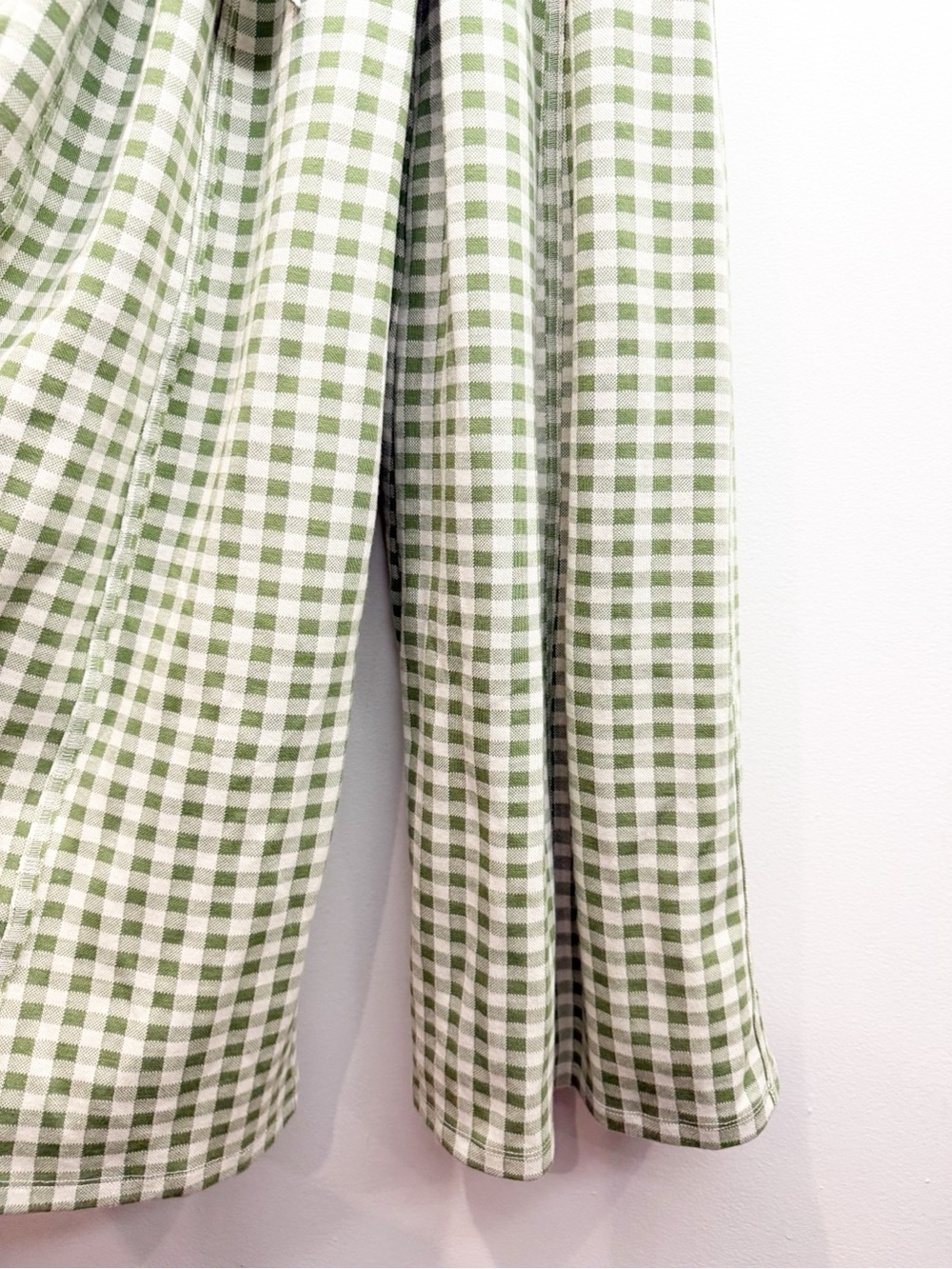 Free People Hold Me Tight Jumpsuit In Green Gingham Size Small - Picture 4 of 9